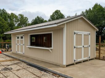 12x28 quaker pool shed in ohio