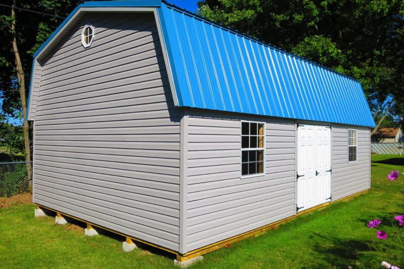 premier highwall storage shed with loft near springfield ohio