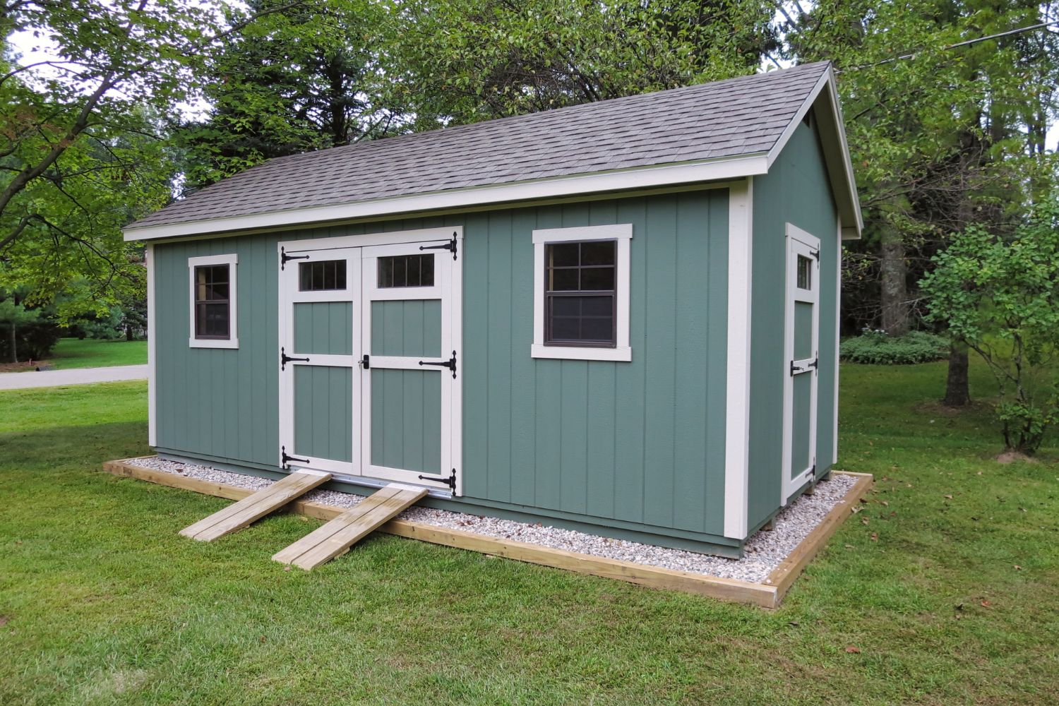 blue cape cod shed for sale in urbana oh